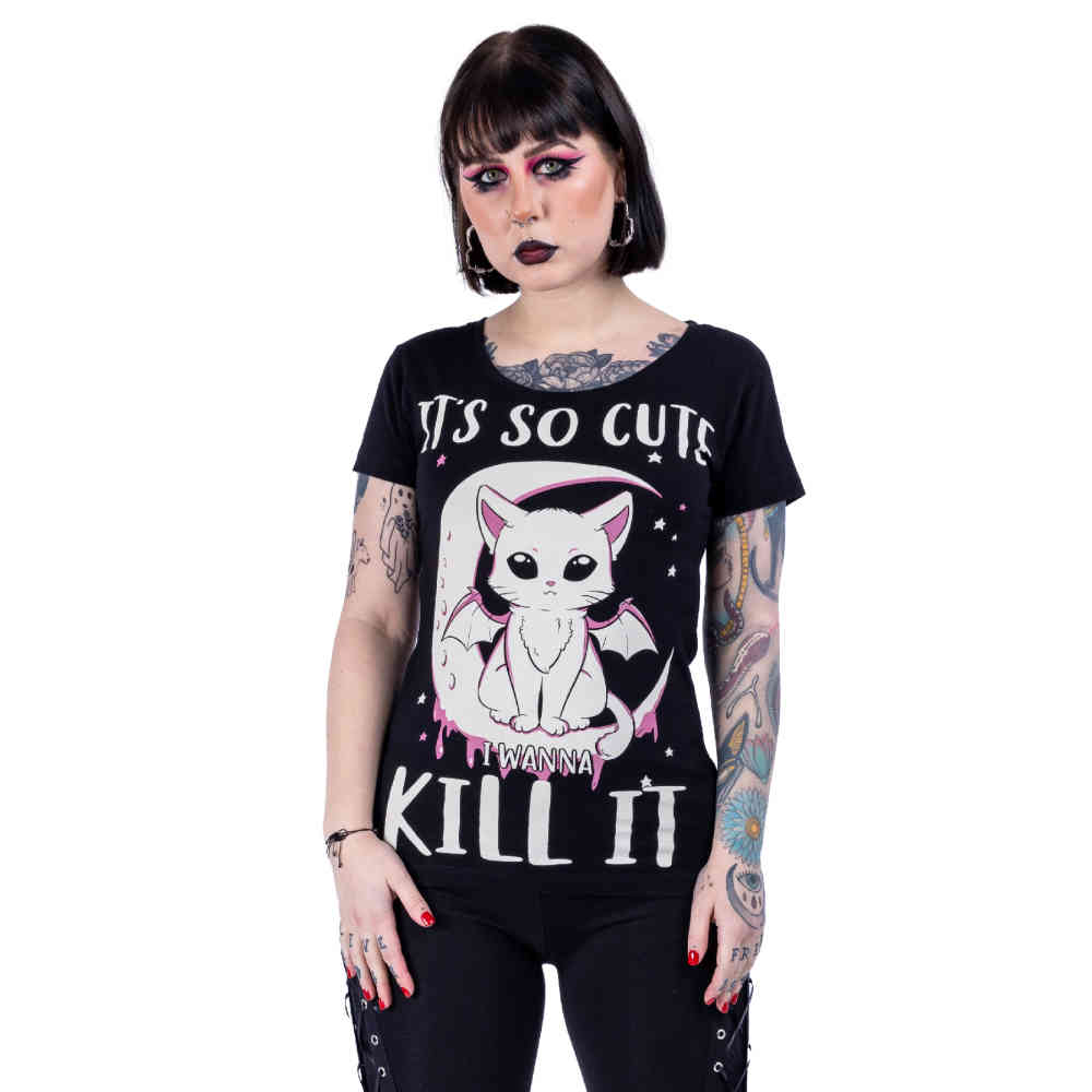 Cupcake Cult - It'S So Cute Top - Noir
